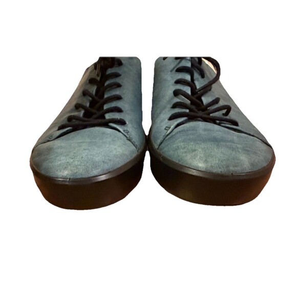 ECCO‎ Men Shoes Size 10 US Blue Leather Lace Up Casual Comfort Sneaker EU44